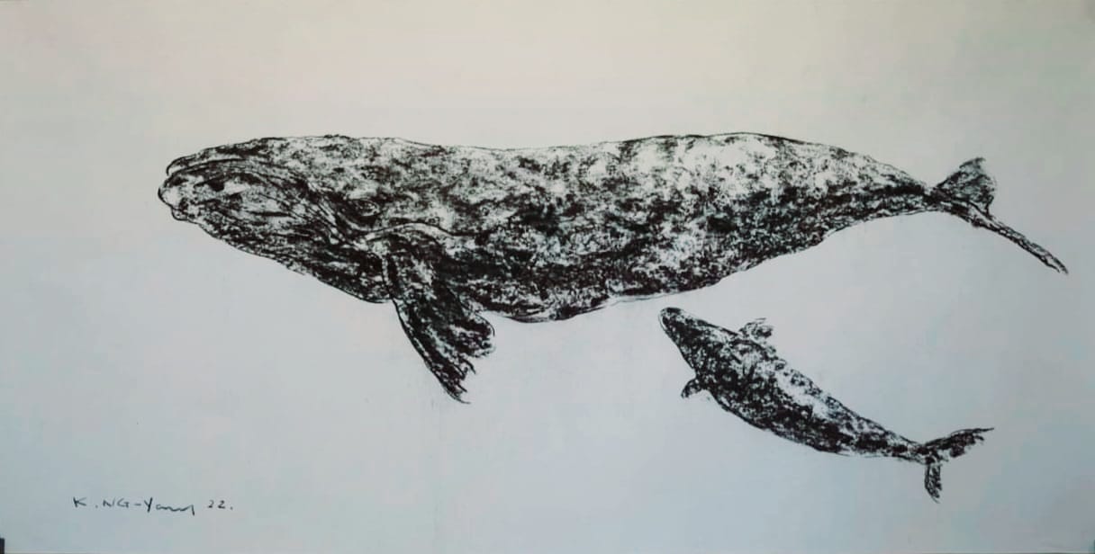 Kristin Ng Yang | Charcoal on paper | 100 x 200cm